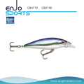 Angler Select Minnow Crankbait Traite de pêche peu profonde avec des crochets de tri en Vmc (CB0790)